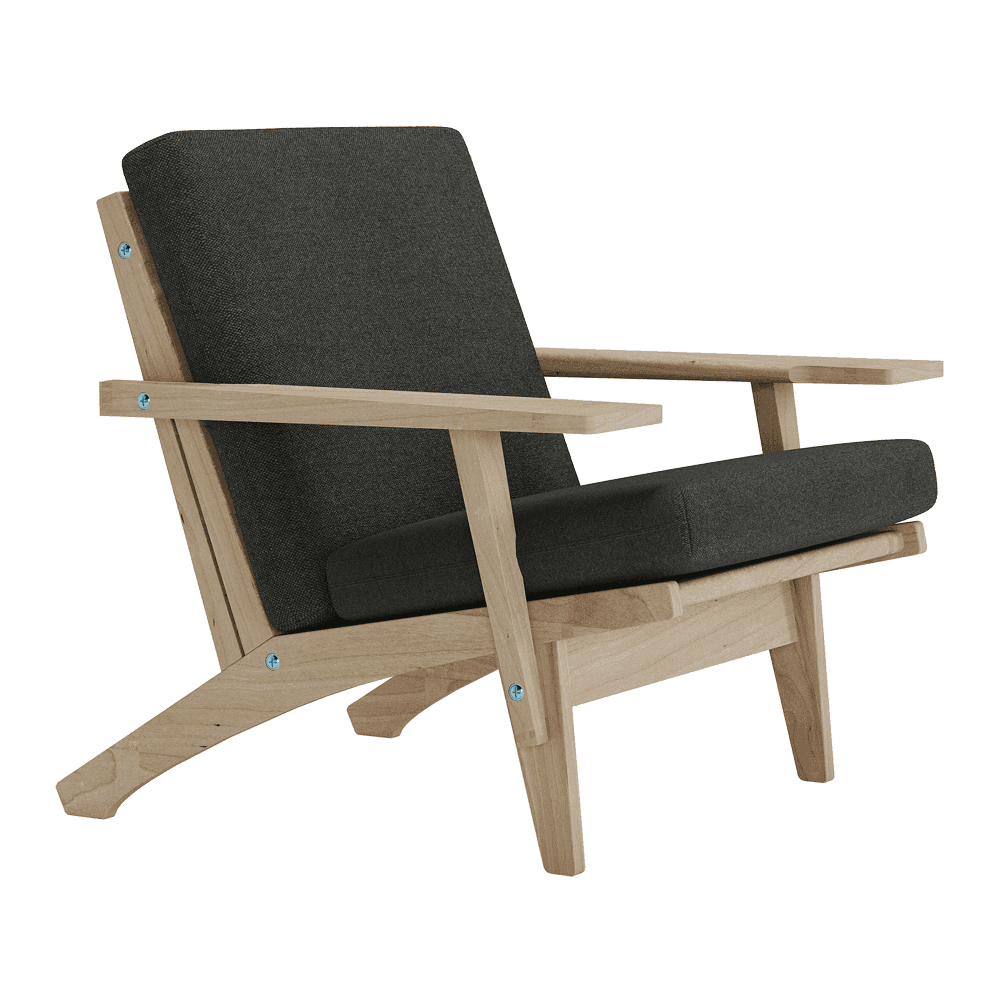 Katso kuva koko näytöllä Pehmustesetti Wegner GE 370 -tuoliin, villa