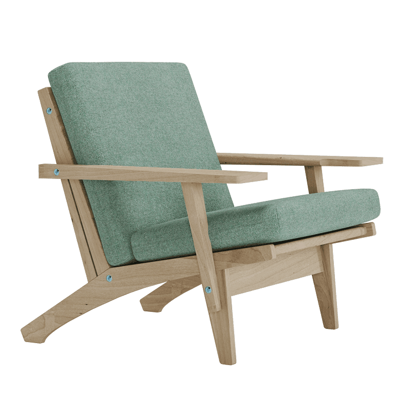 Katso kuva koko näytöllä Pehmustesetti Wegner GE 370 -tuoliin, villa