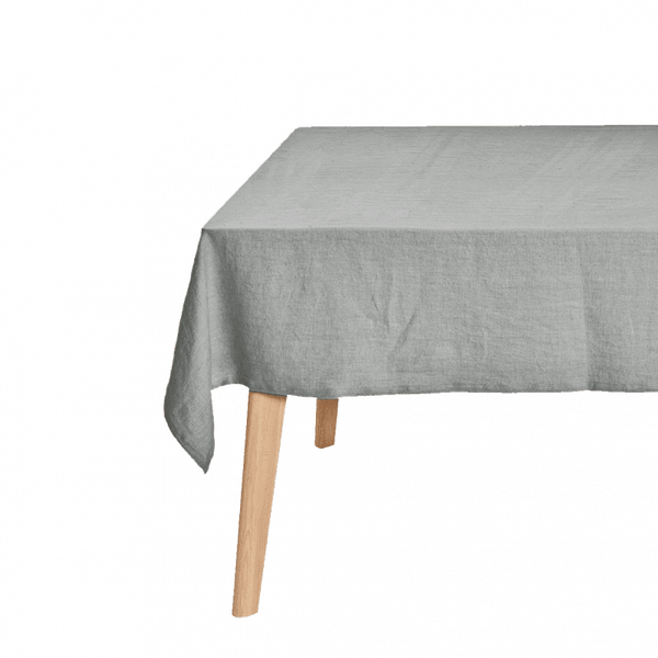 Luomupellavapöytäliina, vaaleanharmaa