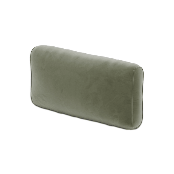 Pehmeä selkänojatyyny mittojen mukaan, Velour - Chrom. - S6012