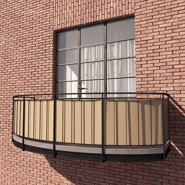 Parvekkeen näkösuoja Premium-akryylia - Beige﹣M2022