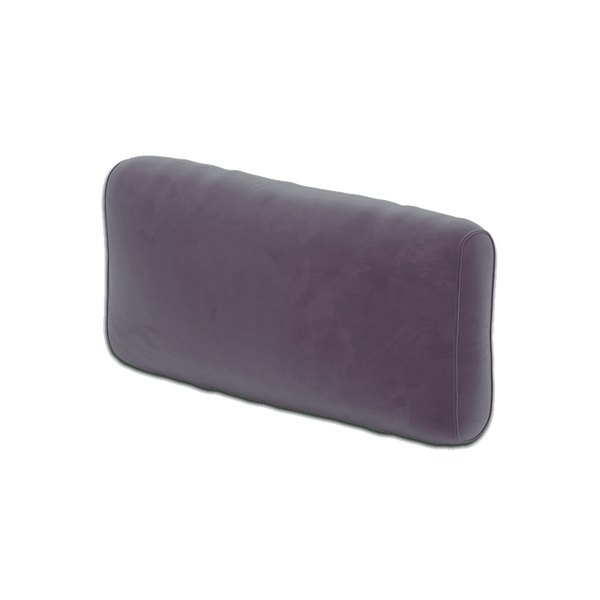 Pehmeä selkänojatyyny mittojen mukaan, Velour - Grape. - S6007