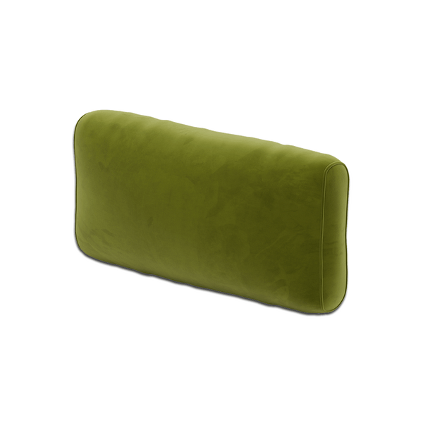 Pehmeä selkänojatyyny mittojen mukaan, Velour - Olive. - S6020
