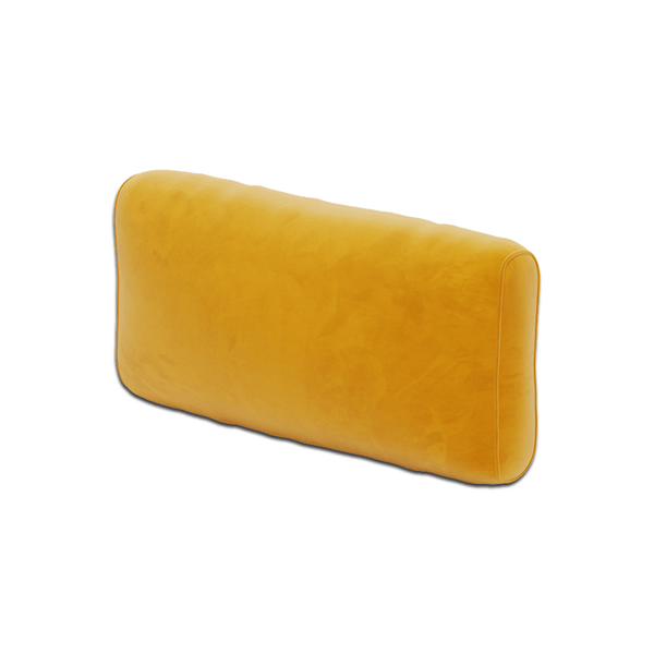 Pehmeä selkänojatyyny mittojen mukaan, Velour - Honey. - S6022