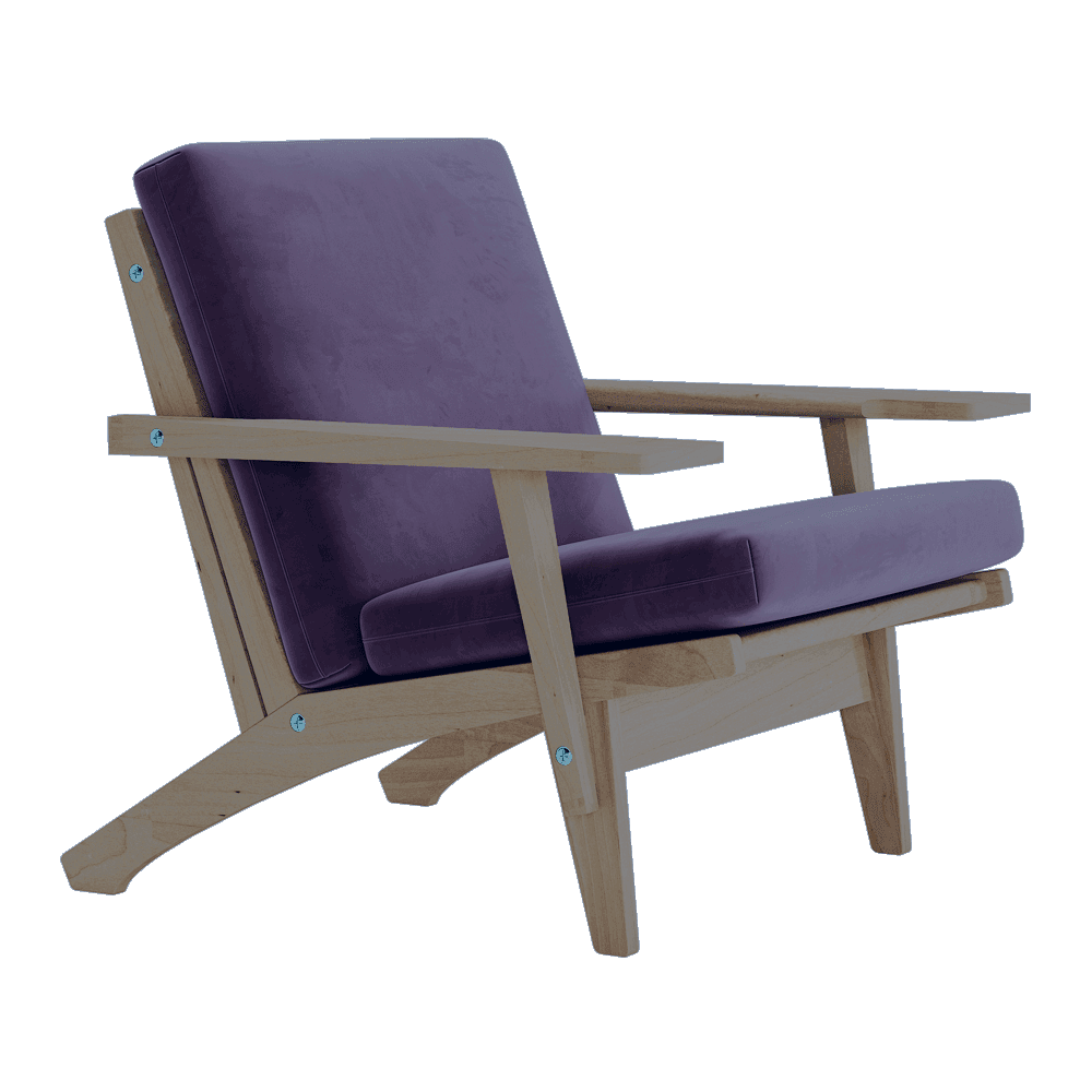Pehmustesetti Wegner GE 370 -tuoliin, veluuri