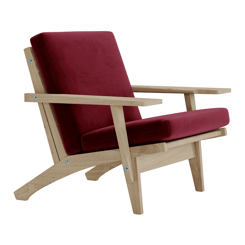Pehmustesetti Wegner GE 370 -tuoliin, veluuri