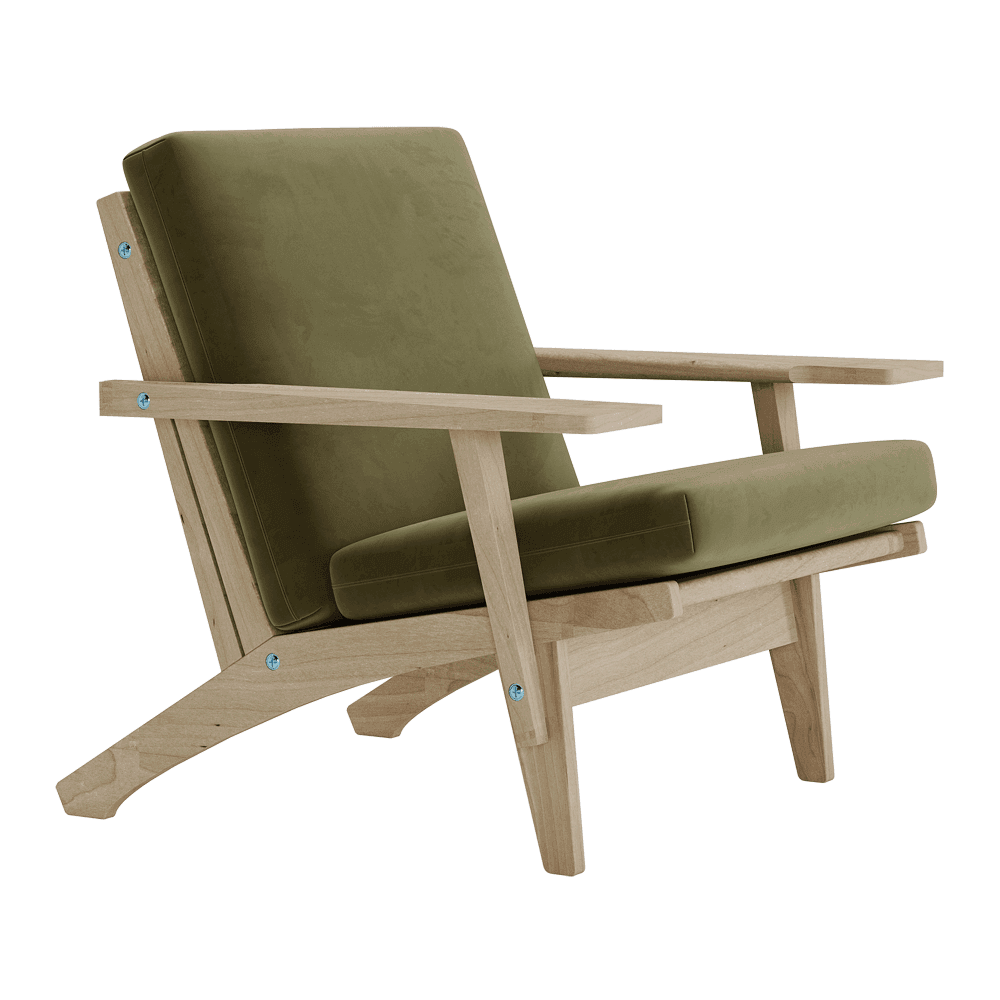 Pehmustesetti Wegner GE 370 -tuoliin, veluuri
