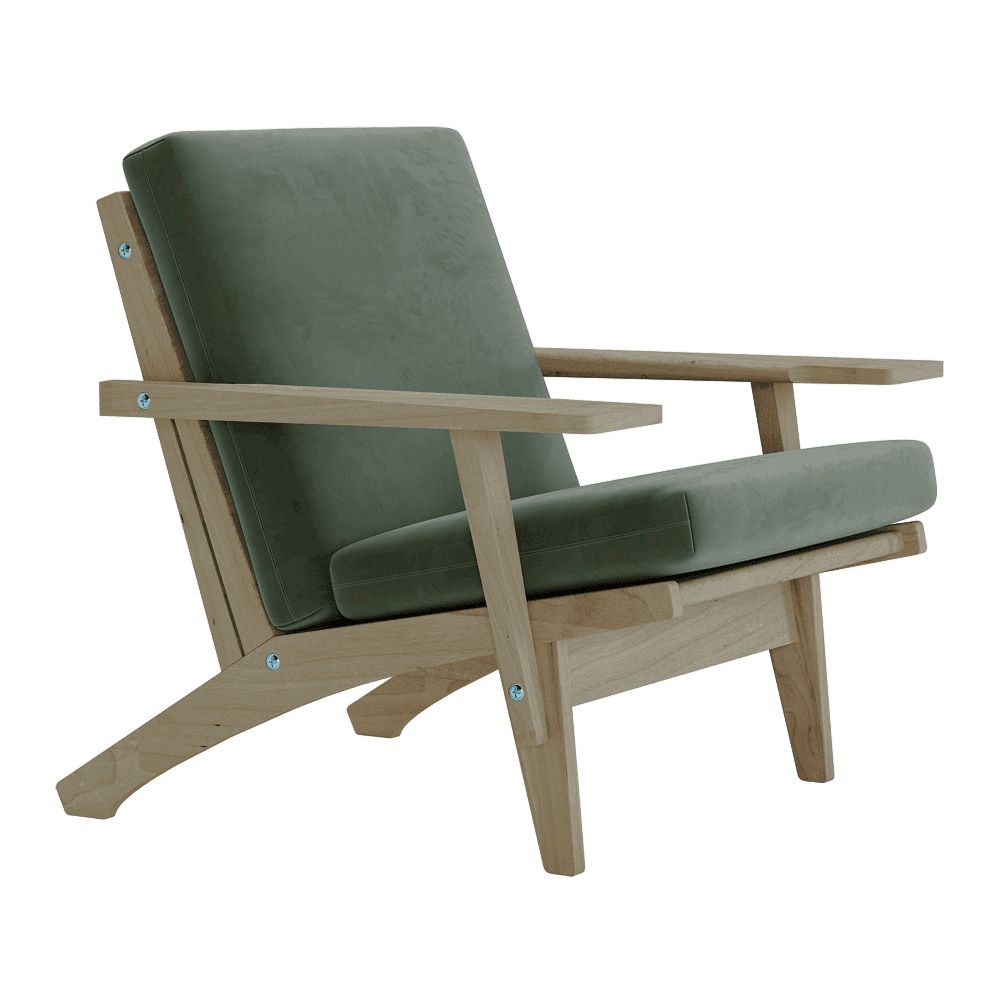 Pehmustesetti Wegner GE 370 -tuoliin, veluuri