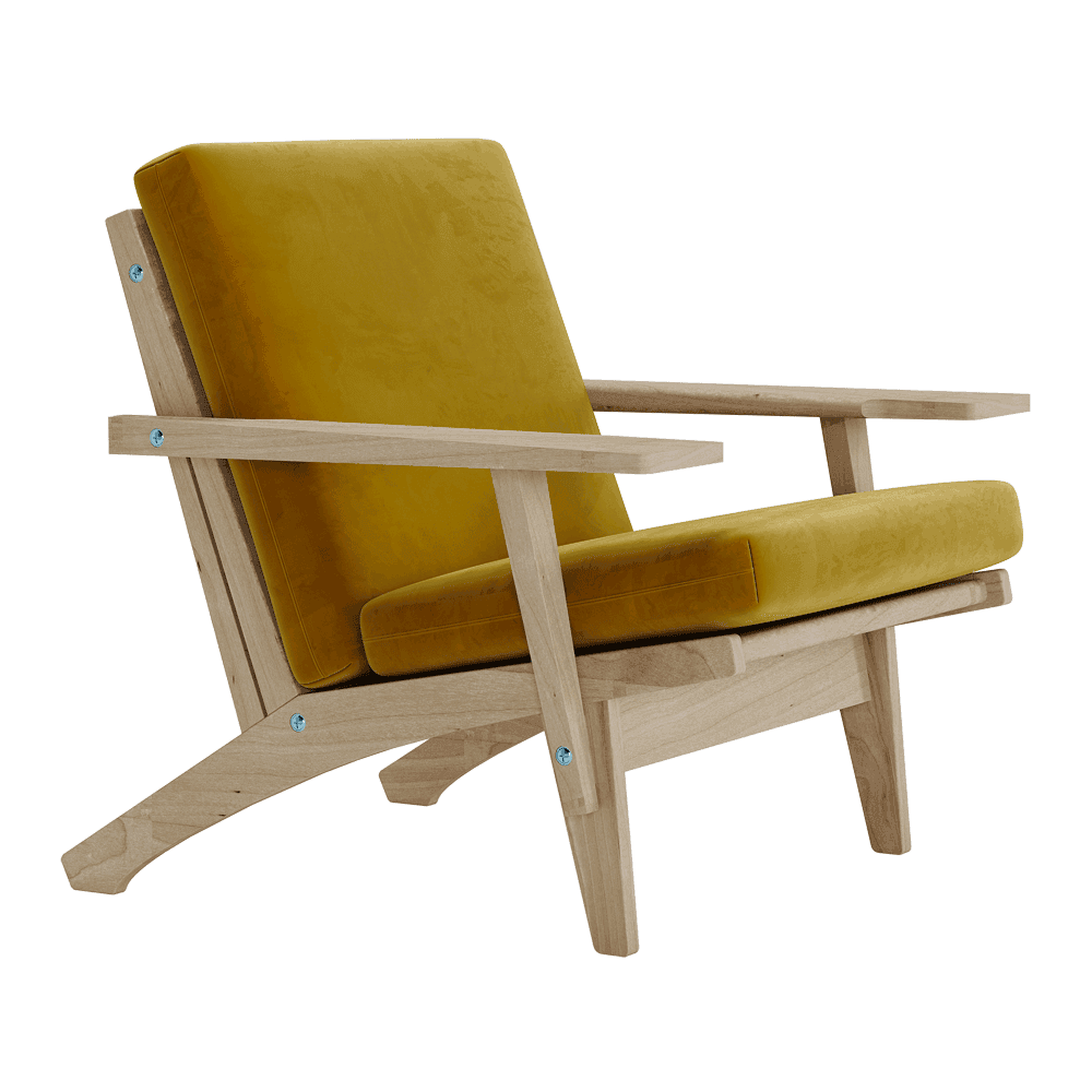 Pehmustesetti Wegner GE 370 -tuoliin, veluuri
