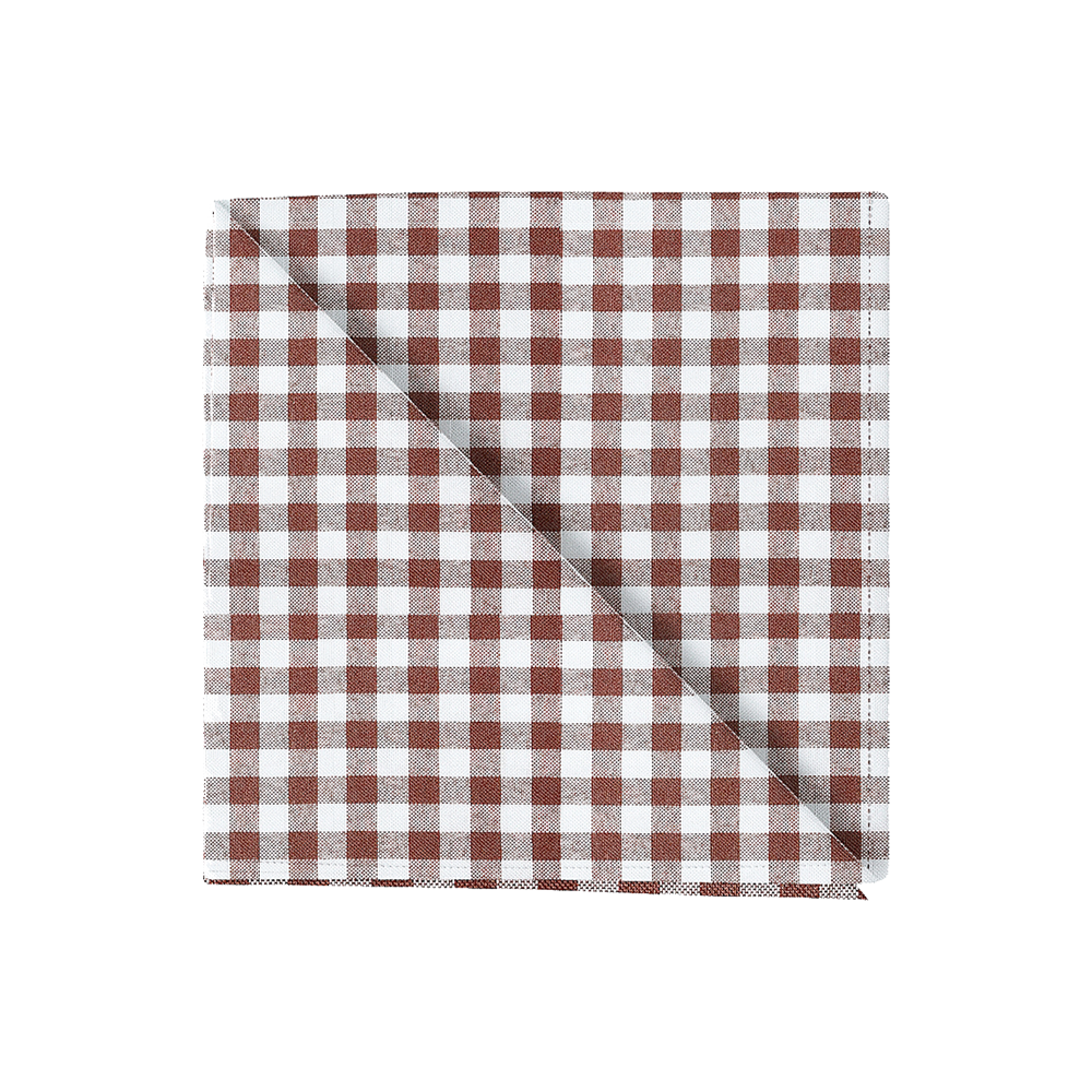 Ruudullinen puuvillalautasliina