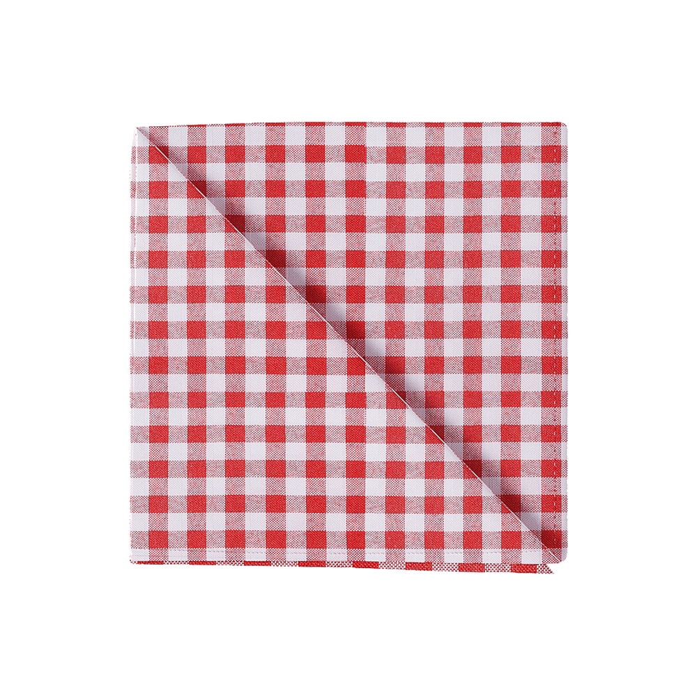 Ruudullinen puuvillalautasliina