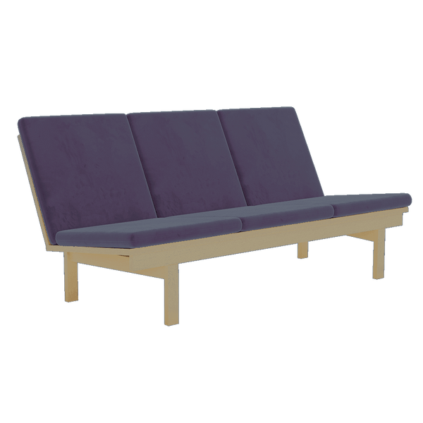 Pehmustesetti Wegner GE 240/290 -tuoliin, veluuri - Velour - Grape - S6007.