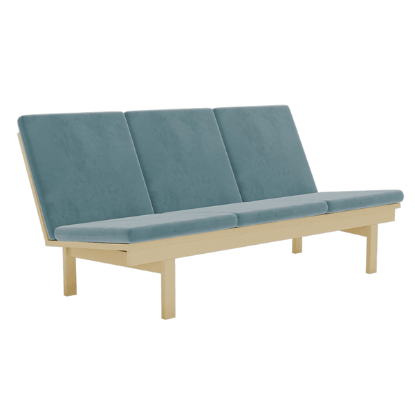Pehmustesetti Wegner GE 240/290 -tuoliin, veluuri - Velour - Cloud - S6017.