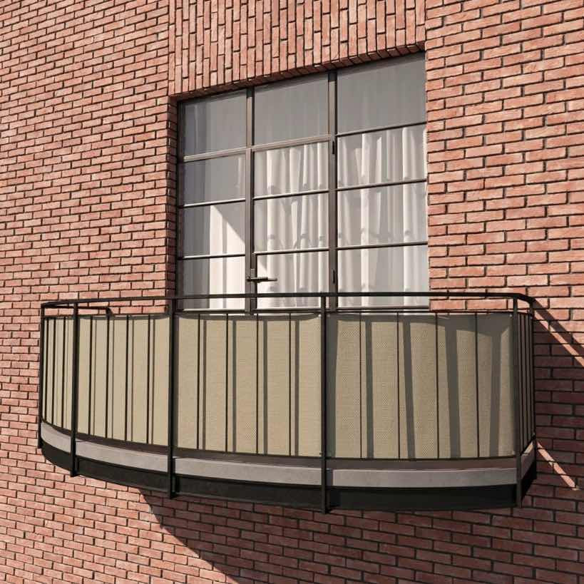 Parvekkeen näkösuoja Sunproof-olefiinia