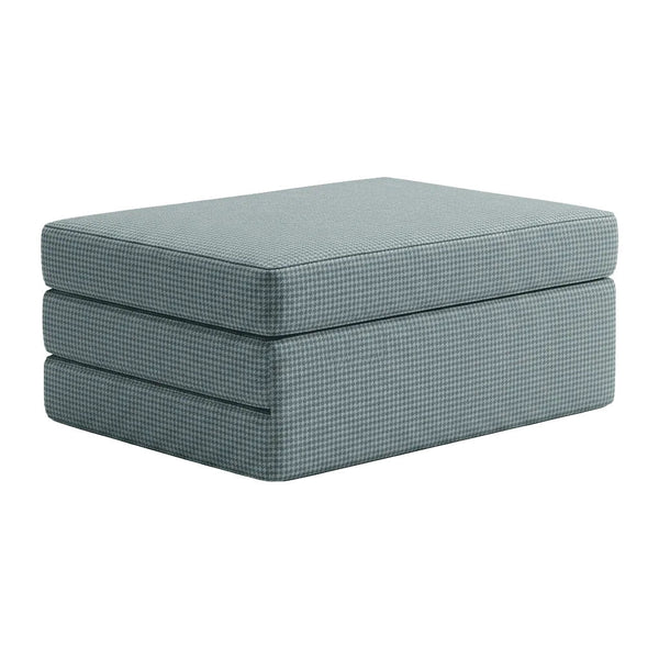 Taittopatja mittojen mukaan, kuviollinen villa - Blue Mirage - S7108