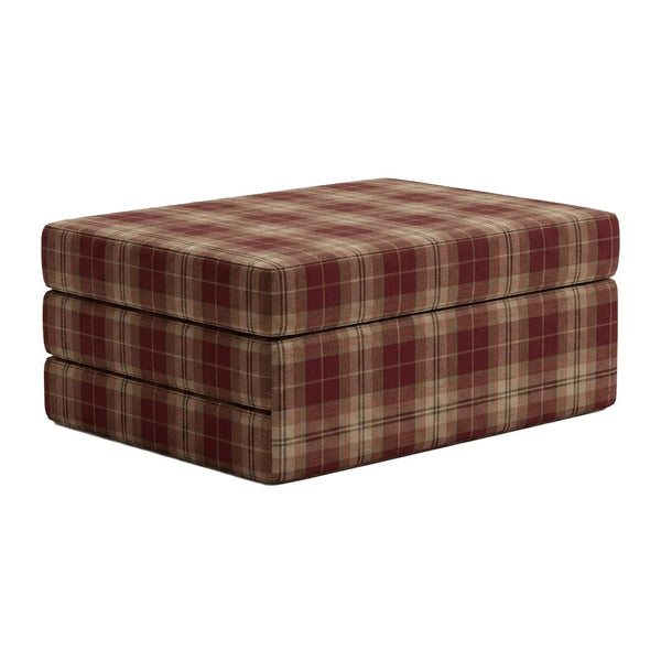 Taittopatja mittojen mukaan, kuviollinen villa - Mahogany - S7205