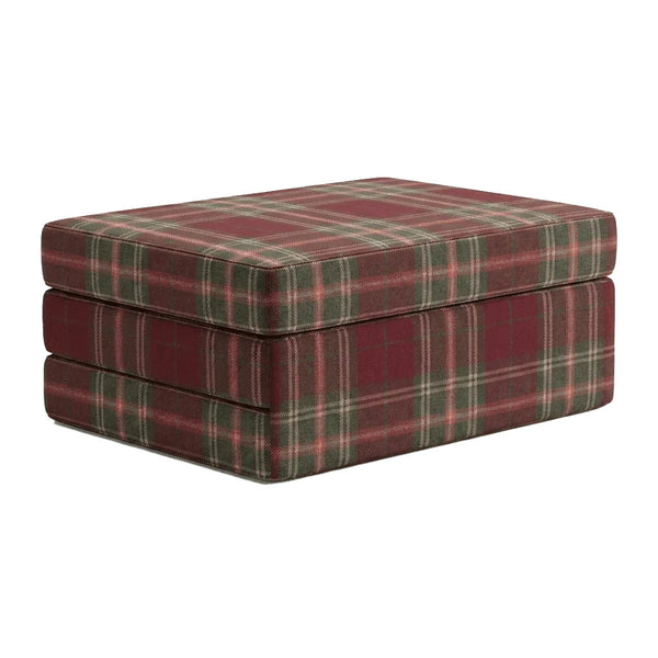 Taittopatja mittojen mukaan, kuviollinen villa - Cranberry - S7206