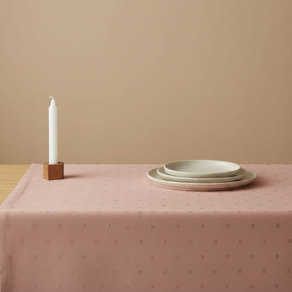 Damastipöytäliina mittojen mukaan, egyptiläistä puuvillaa - Grimpy pink - D1051.