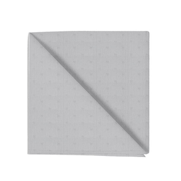 Damastilautasliina egyptiläistä puuvillaa - White - D1050´