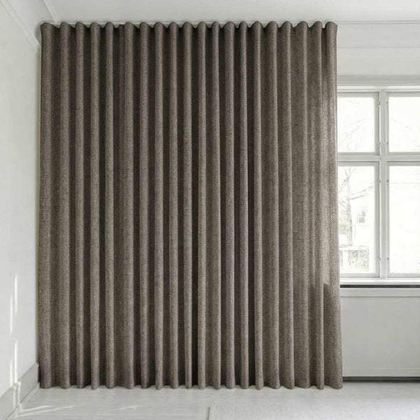 Puoliläpikuultava verho mittojen mukaan – Disa - Charcoal Gray - C2409