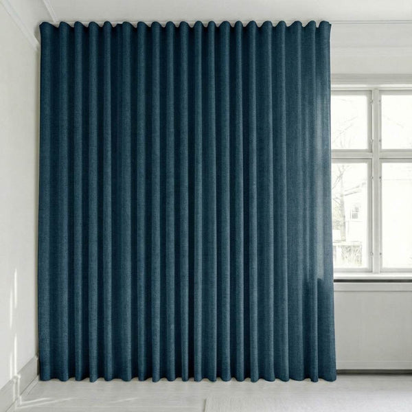 Puoliläpikuultava verho mittojen mukaan – Disa - Royal Blue - C2416