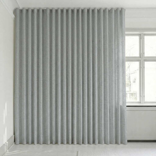 Puoliläpikuultava verho mittojen mukaan – Disa - Metallic Gray - C2408