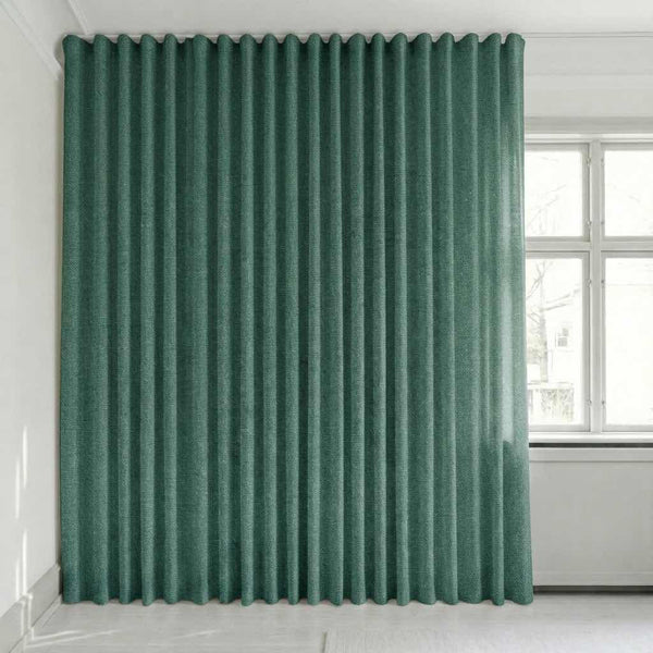 Puoliläpikuultava verho mittojen mukaan – Disa - Moss Green - C2417
