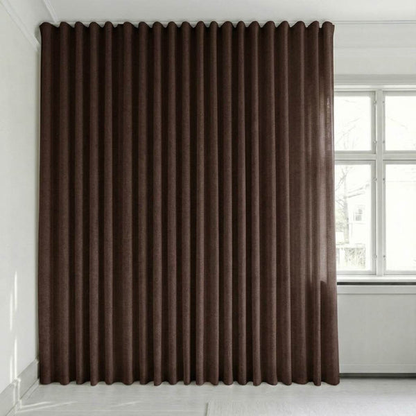 Puoliläpikuultava verho mittojen mukaan – Disa - Russet Brown - C2427