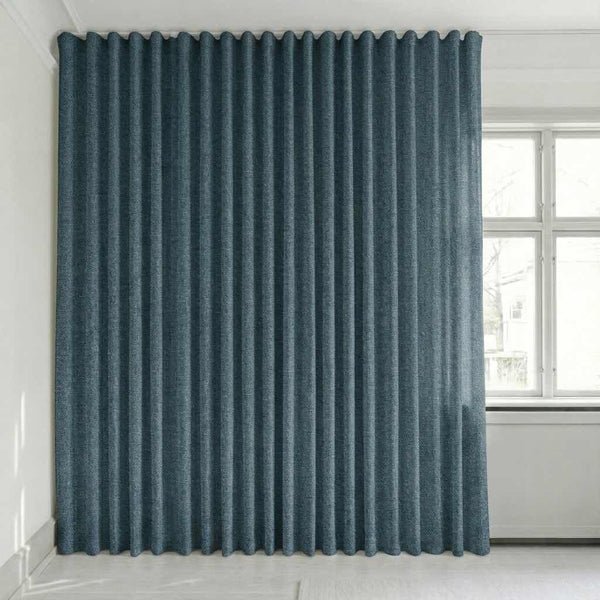 Puoliläpikuultava verho mittojen mukaan – Disa - Jeans Blue - C2415