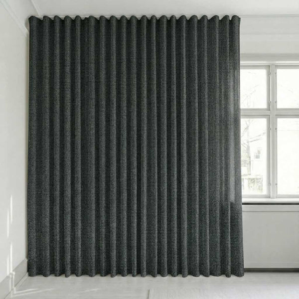 Puoliläpikuultava verho mittojen mukaan – Disa - Dark Gray - C2440