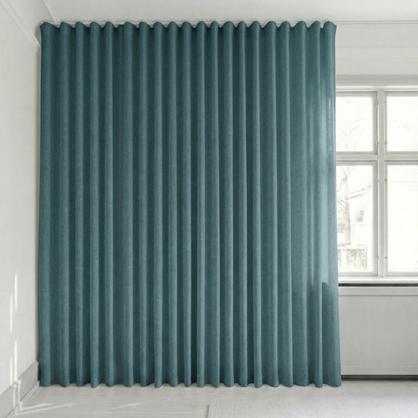 Puoliläpikuultava verho mittojen mukaan – Rina - Jewel Blue - C1923