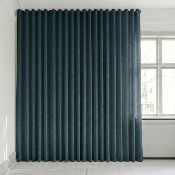 Puoliläpikuultava verho mittojen mukaan – Rina - Navy Blue - C1924