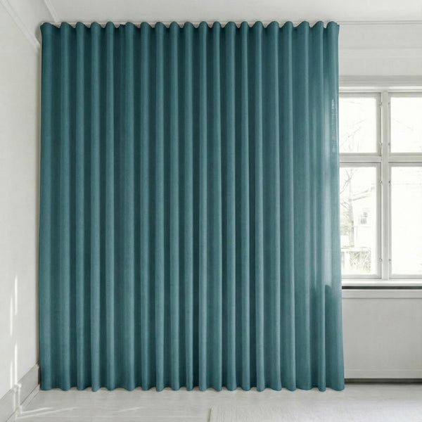Puoliläpikuultava verho mittojen mukaan – Rina - Ocean Blue - C1920