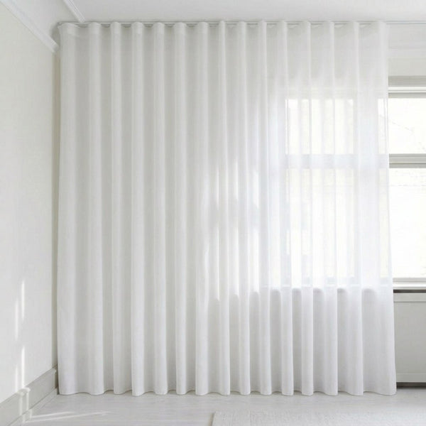 Läpikuultava verho mittojen mukaan – Silva - Pure White - C1100