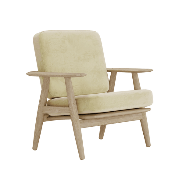 Pehmustesetti Wegner GE 240/290 -tuoliin, veluuri - Nude - S6001.