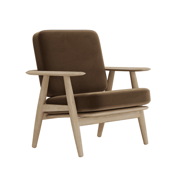 Pehmustesetti Wegner GE 240/290 -tuoliin, veluuri - Velour - Nut - S6009.