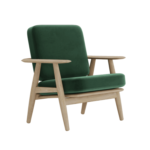 Pehmustesetti Wegner GE 240/290 -tuoliin, veluuri - Velour - Forest - S6019.