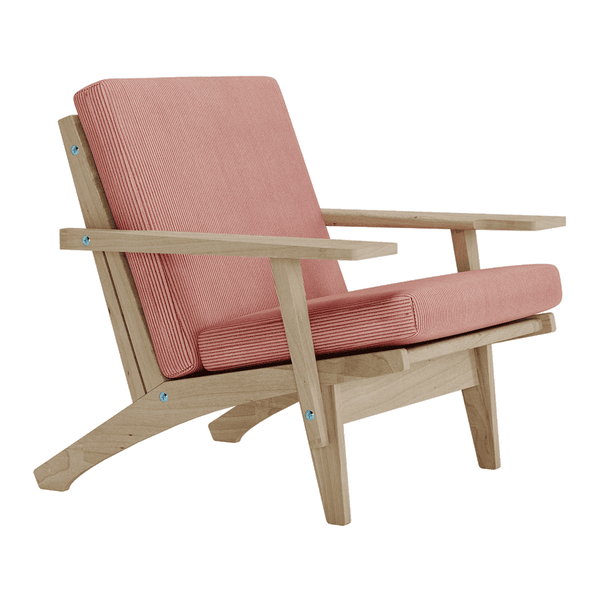Pehmustesetti Wegner GE 370 -tuoliin, Velvet - Oldrose - S2504