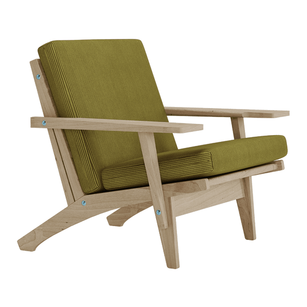 Pehmustesetti Wegner GE 370 -tuoliin, Velvet - Army - S2506