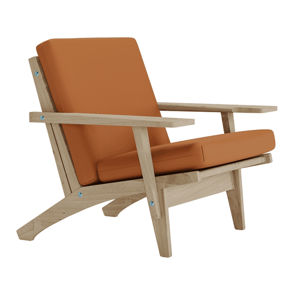 Pehmustesetti Wegner GE 370 -tuoliin, nahka - Cognac - S3000
