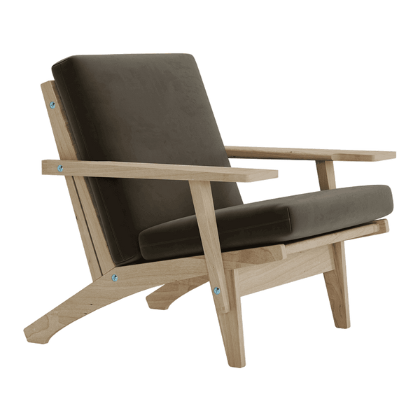 Pehmustesetti Wegner GE 370 -tuoliin, veluuri - Deep gray - S6013.