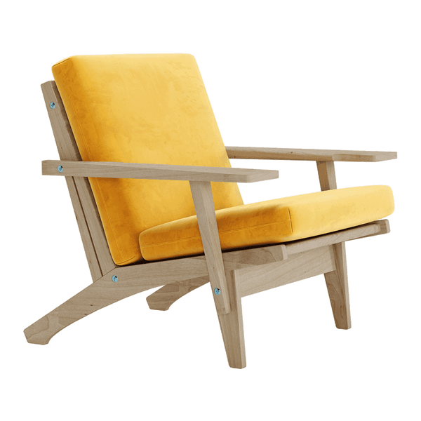 Pehmustesetti Wegner GE 370 -tuoliin, veluuri - Honey - S6022.