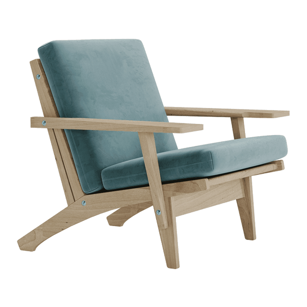 Pehmustesetti Wegner GE 370 -tuoliin, veluuri - Cloud - S6017.