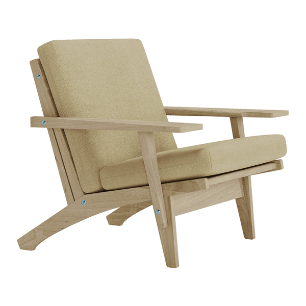 Pehmustesetti Wegner GE 370 -tuoliin, villa - Beige - S7000