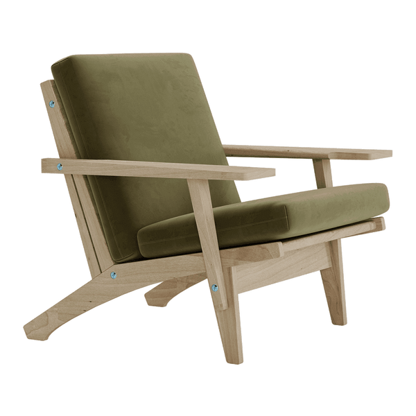 Pehmustesetti Wegner GE 370 -tuoliin, veluuri - Mushroom - S6011.