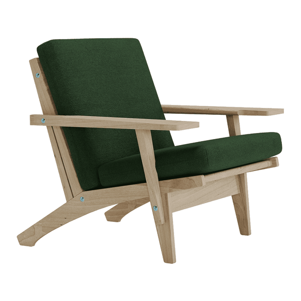 Pehmustesetti Wegner GE 370 -tuoliin, villa - Vihreä - S7007.