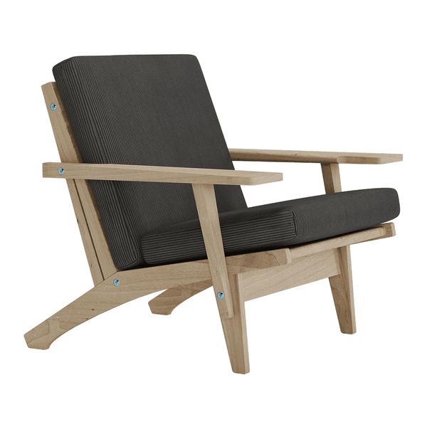 Pehmustesetti Wegner GE 370 -tuoliin, Velvet - Iron - S2511