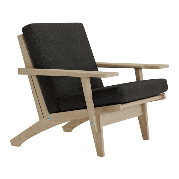 Pehmustesetti Wegner GE 370 -tuoliin, villa - Charcoal - S7013.