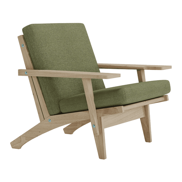 Pehmustesetti Wegner GE 370 -tuoliin, villa - Vihreä - S7006.