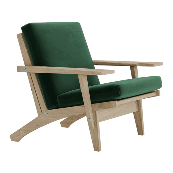 Pehmustesetti Wegner GE 370 -tuoliin, veluuri - Forest - S6019.